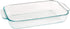 Pyrex Basics 2 Quart Glass Oblong Baking Dish, Clear 11.1 in. x 7.1 in. x 1.7 in....